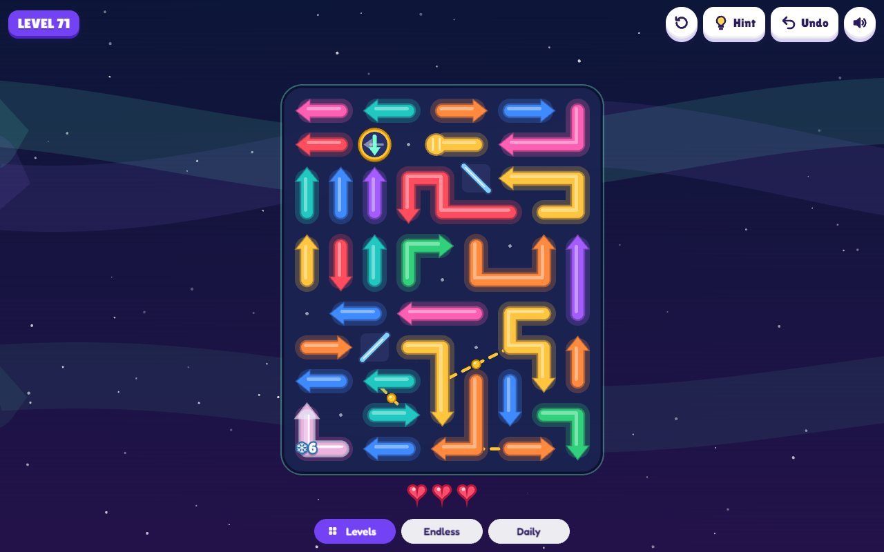 Arrows Aloft gameplay on desktop