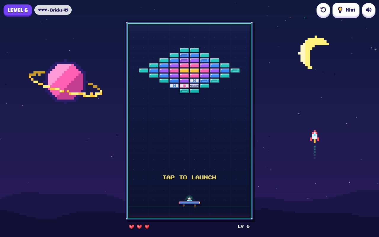 Brick Bounce gameplay on desktop