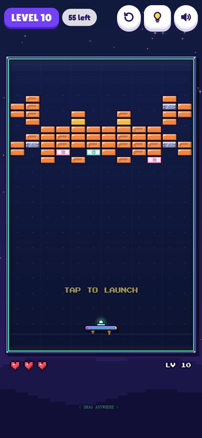Brick Bounce gameplay on a phone