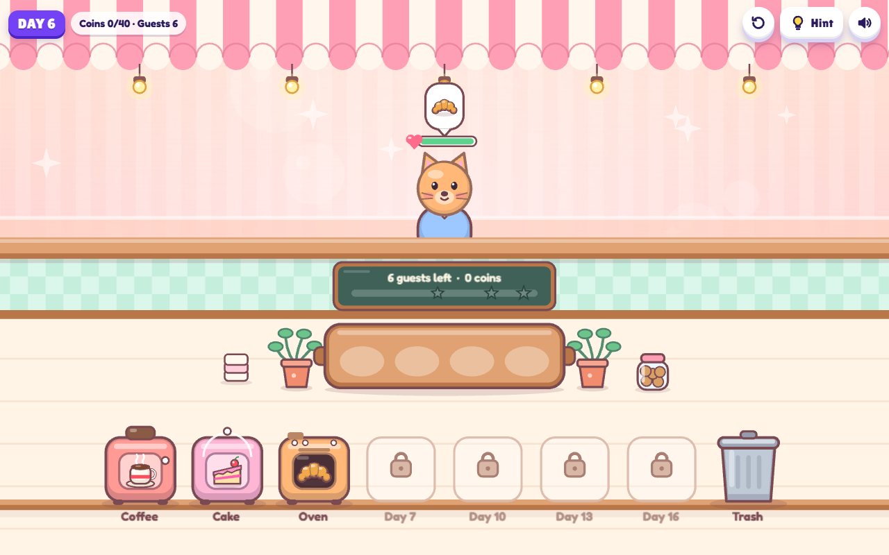 Corner Café gameplay on desktop