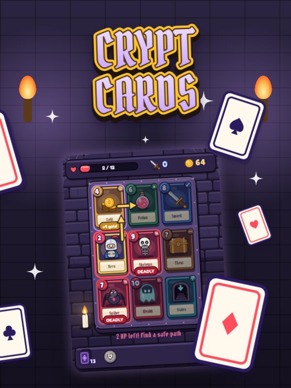 Crypt Cards – card dungeon crawler game