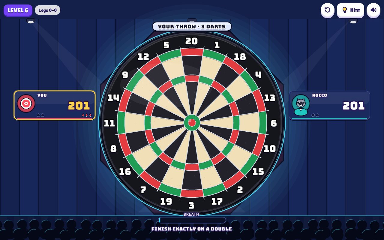 Dart Duel gameplay on desktop
