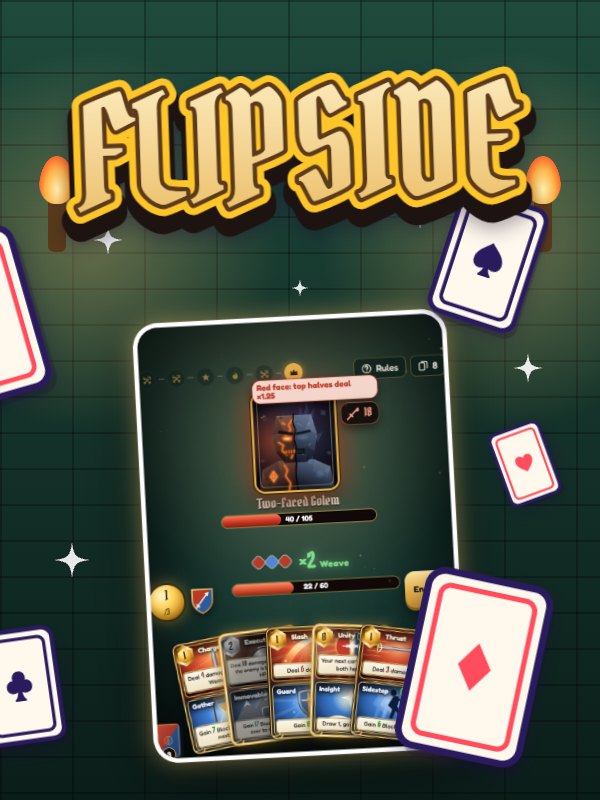 Flipside – two-sided card roguelike game