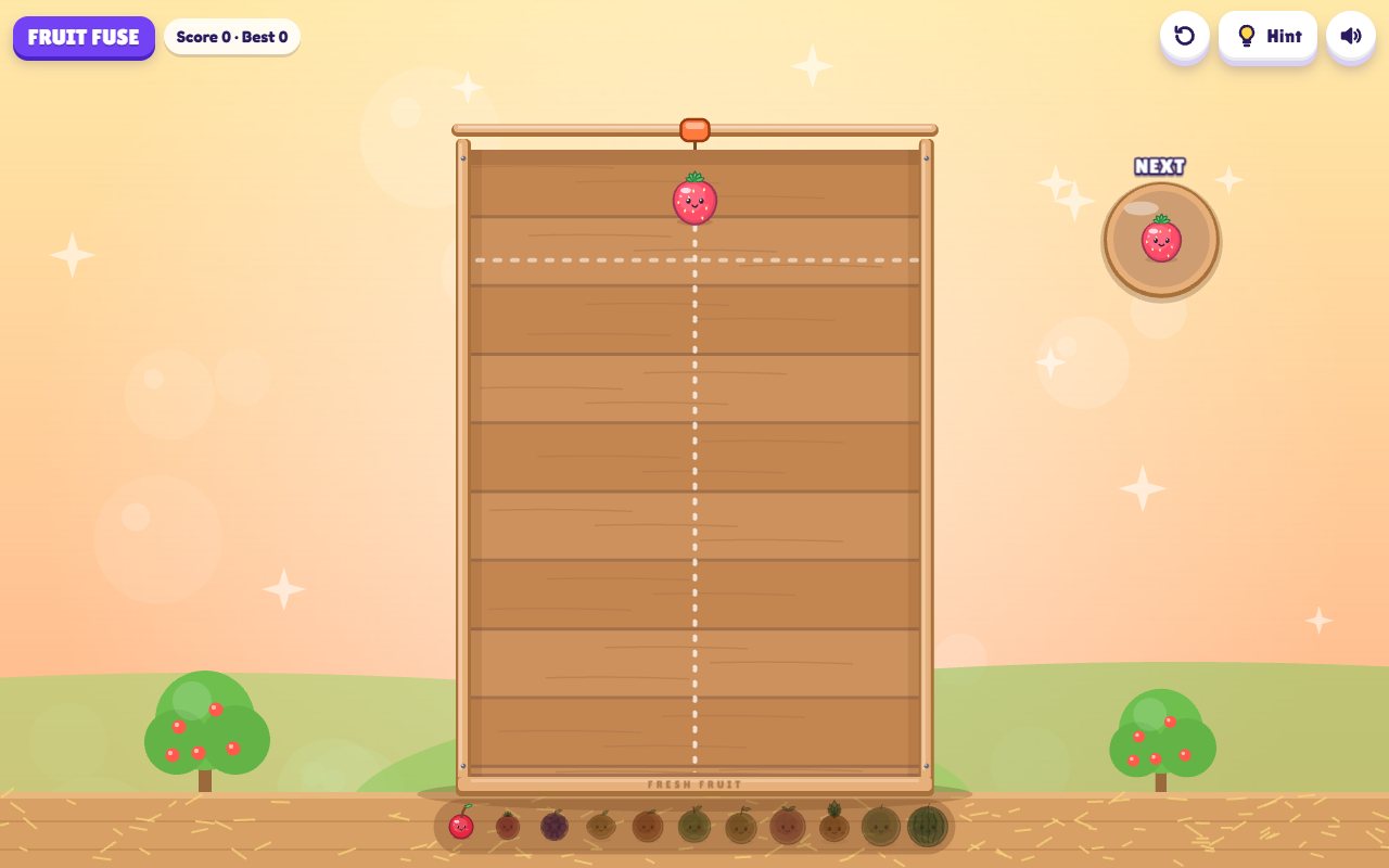 Fruit Fuse gameplay on desktop