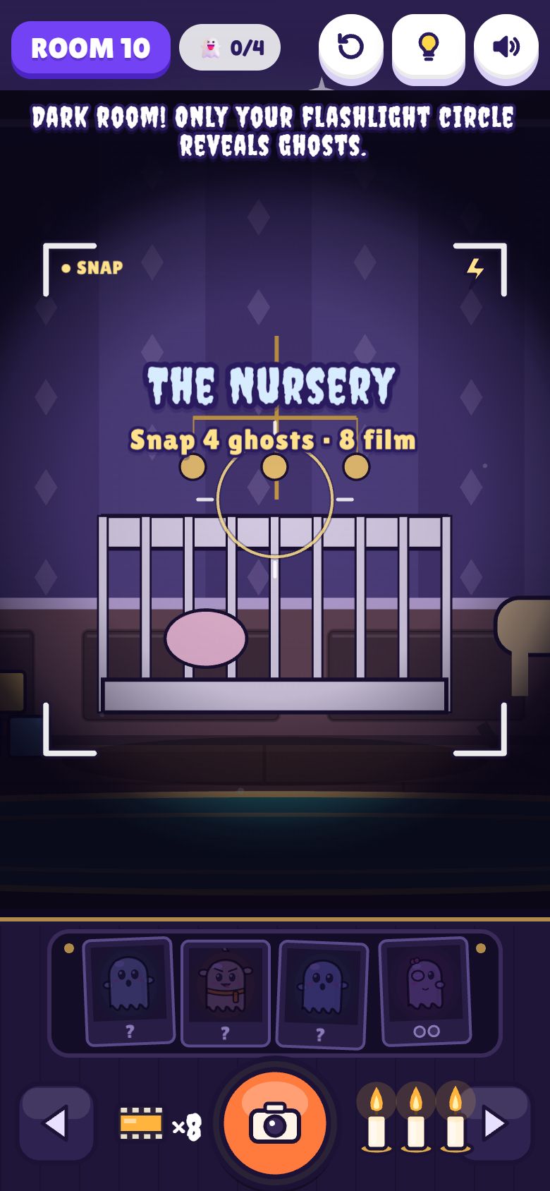 Ghost Snap gameplay on a phone