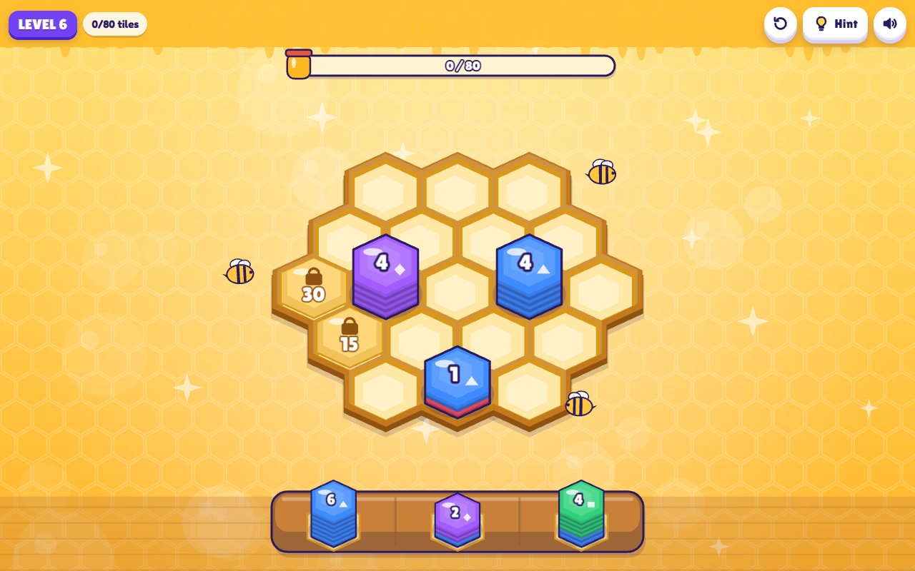 Hex Heap gameplay on desktop