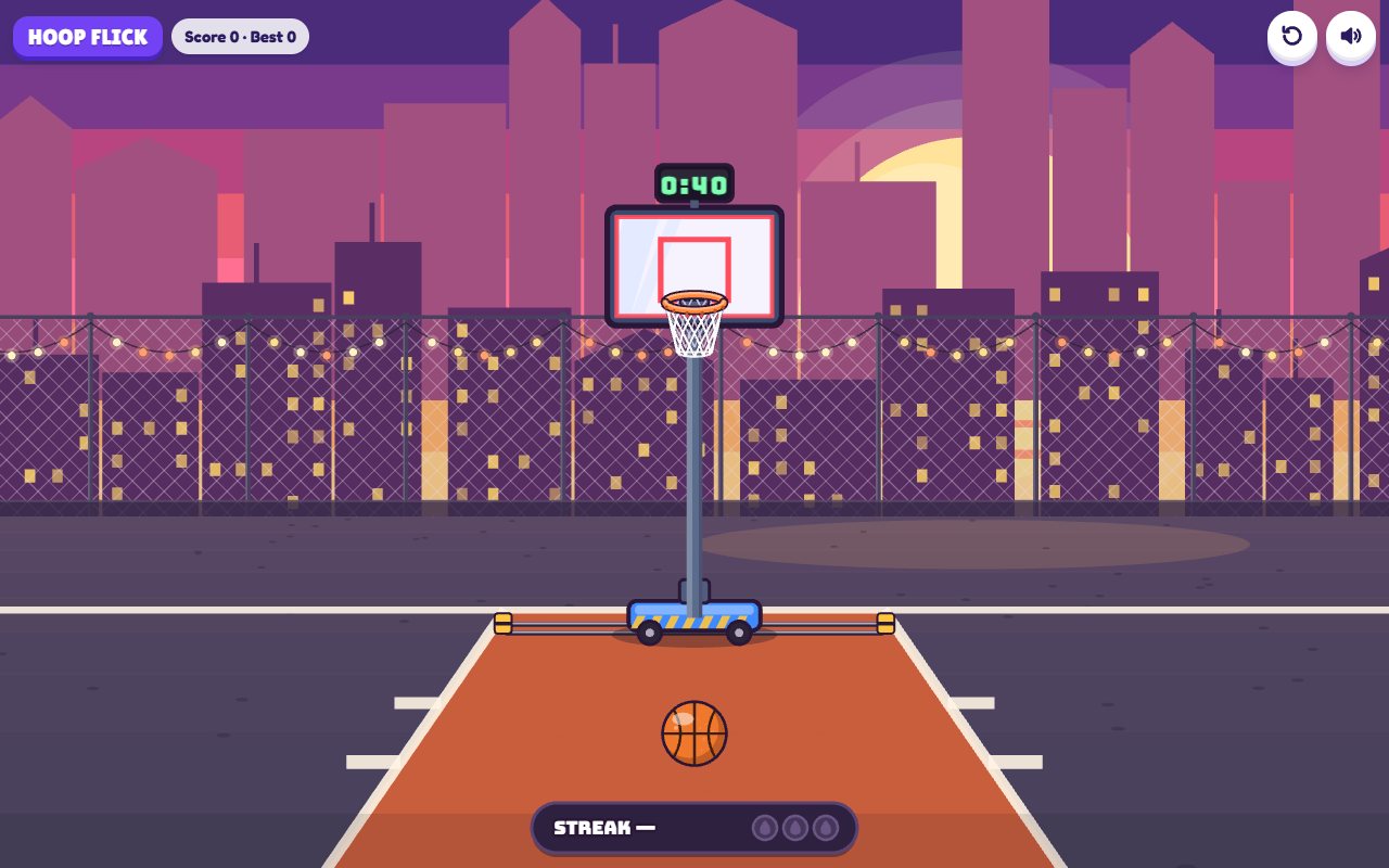Hoop Flick gameplay on desktop