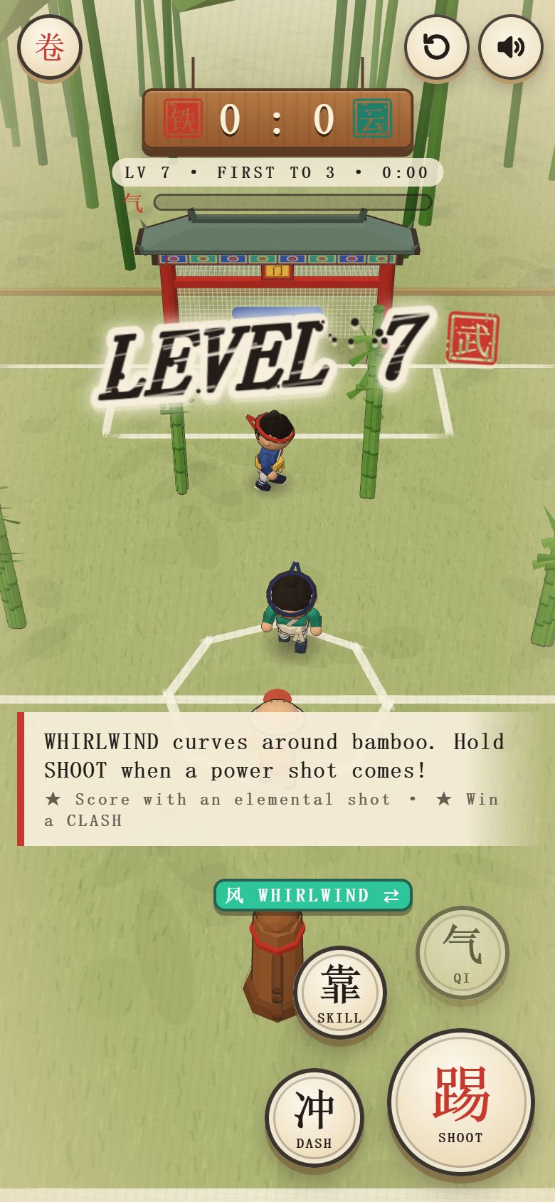 Kung Fu Kick gameplay on a phone