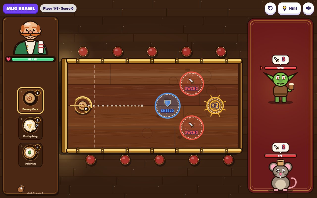 Mug Brawl gameplay on desktop