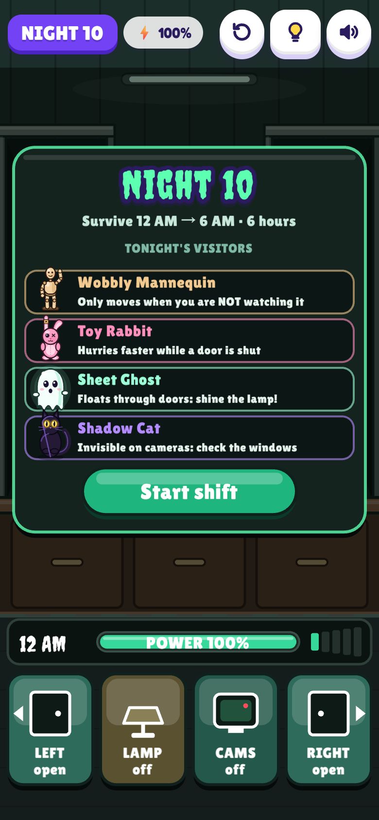 Night Desk gameplay on a phone