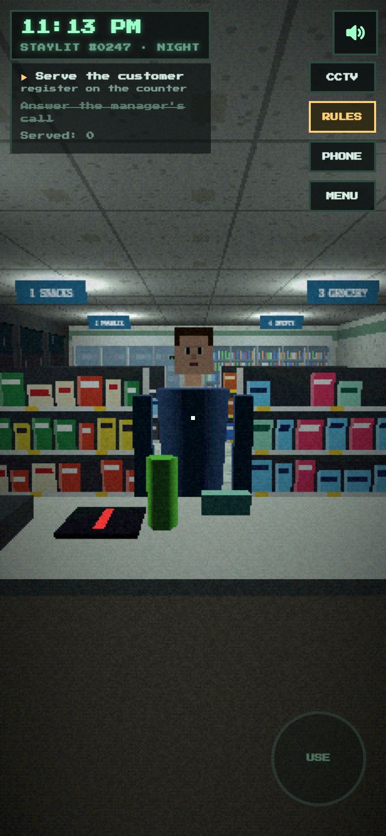Night Shift 24/7 gameplay on a phone