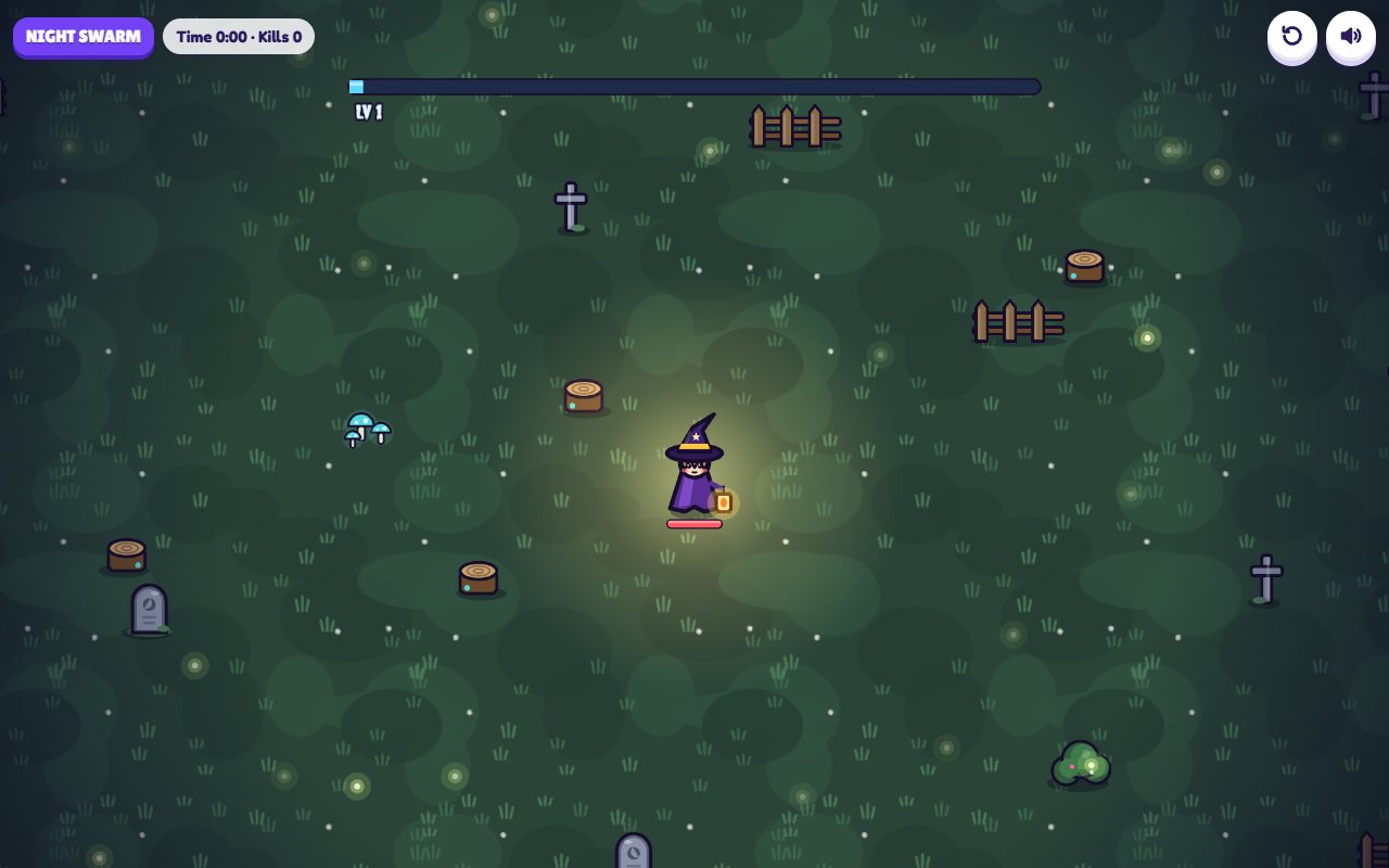 Night Swarm gameplay on desktop