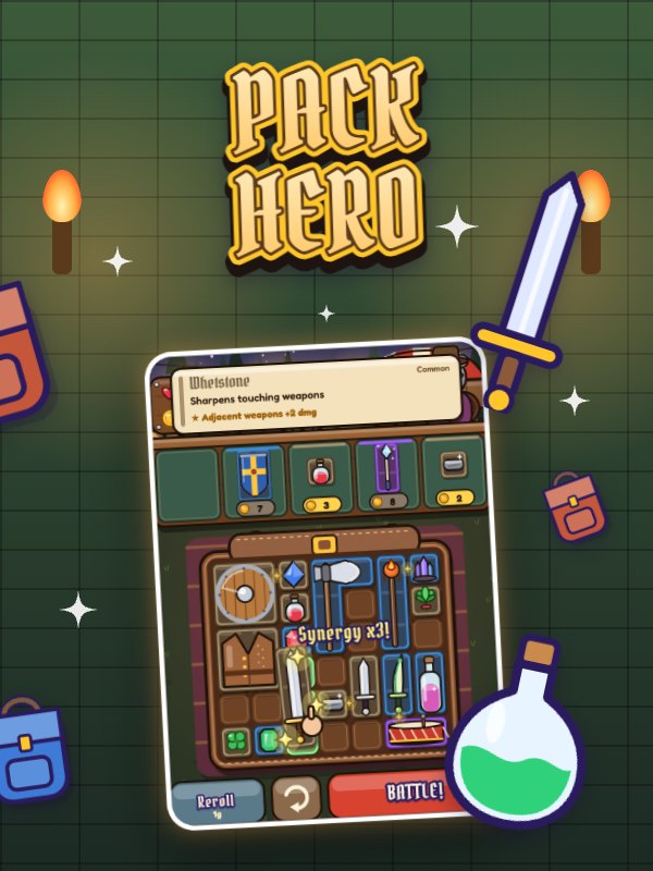 Pack Hero – backpack battler game