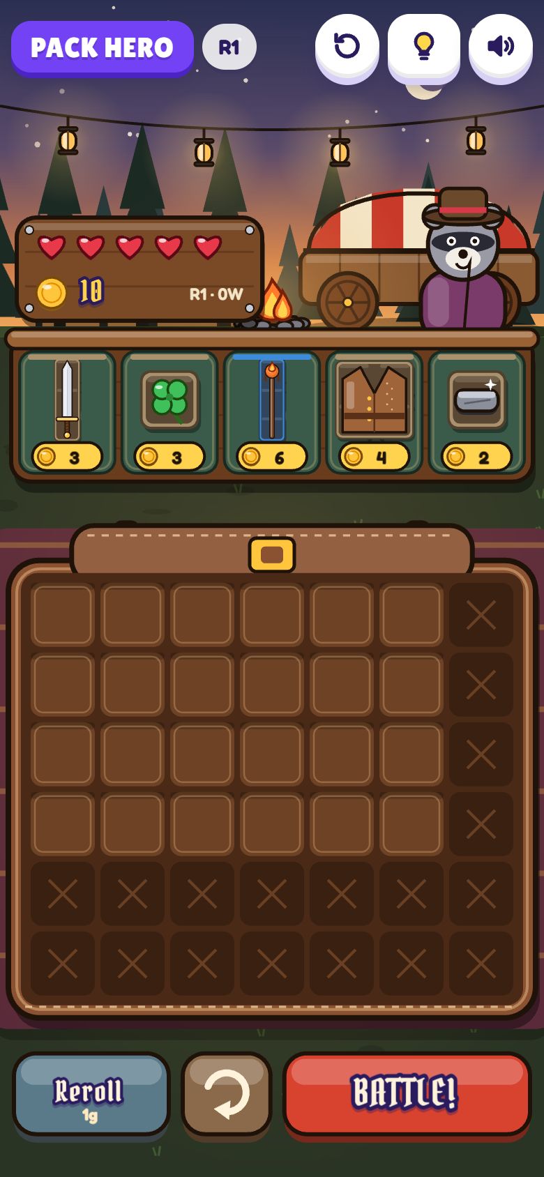 Pack Hero gameplay on a phone