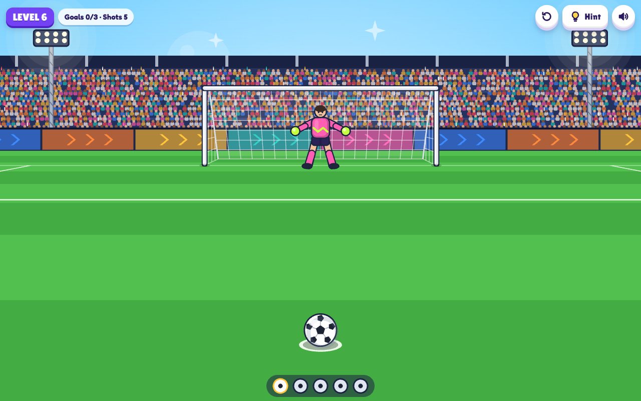 Penalty Pop gameplay on desktop