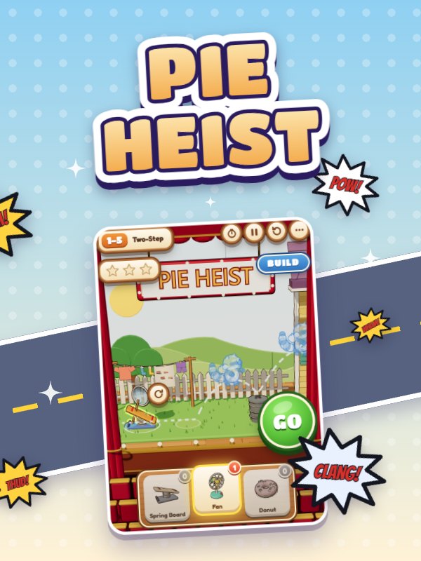 Pie Heist – physics contraption puzzle game