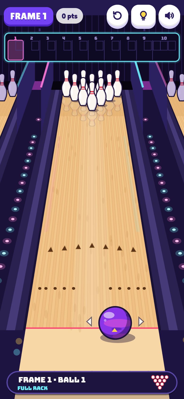 Pin Strike gameplay on a phone
