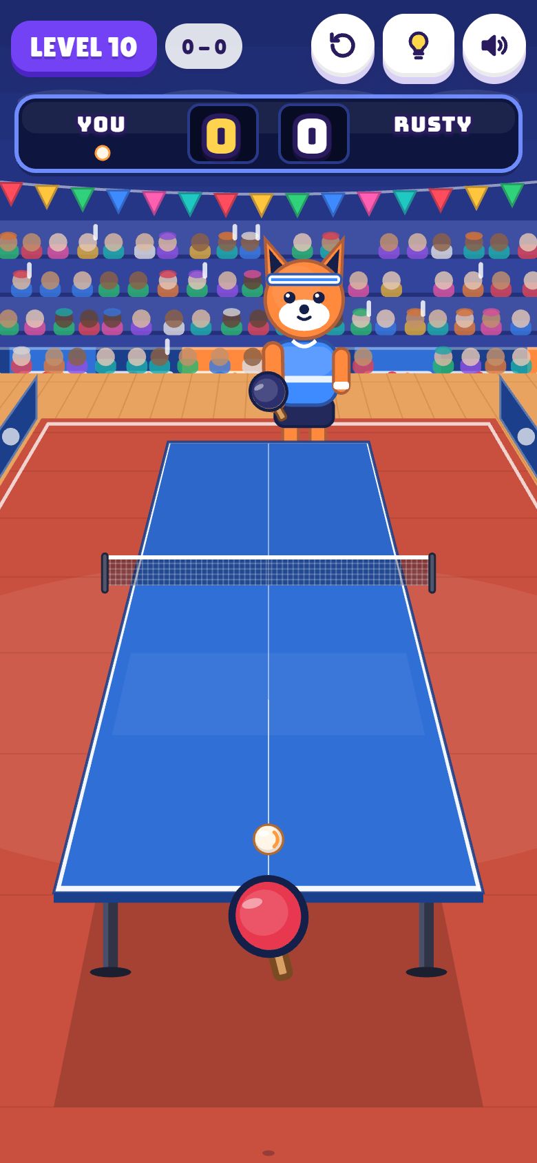 Rally Paddle gameplay on a phone