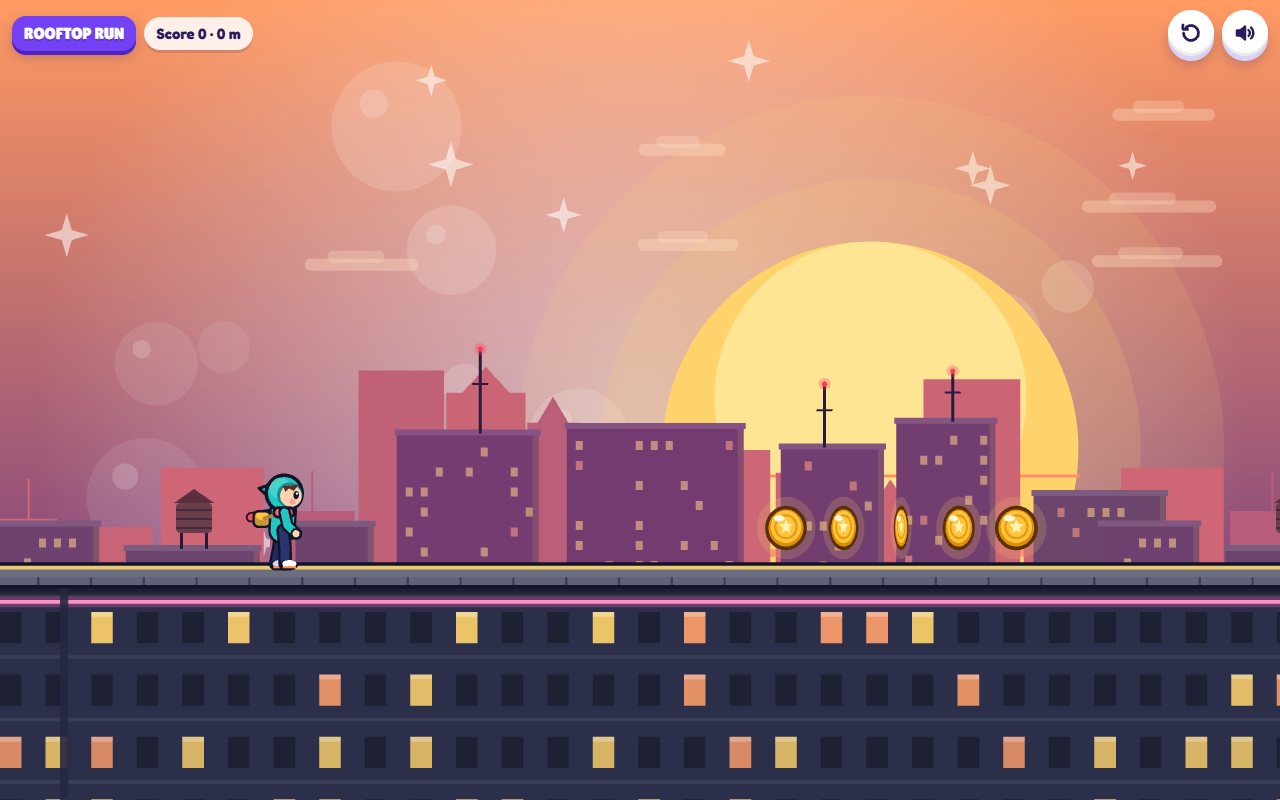 Captura de pantalla de Rooftop Run