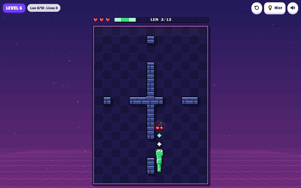 Snake Trails gameplay on desktop