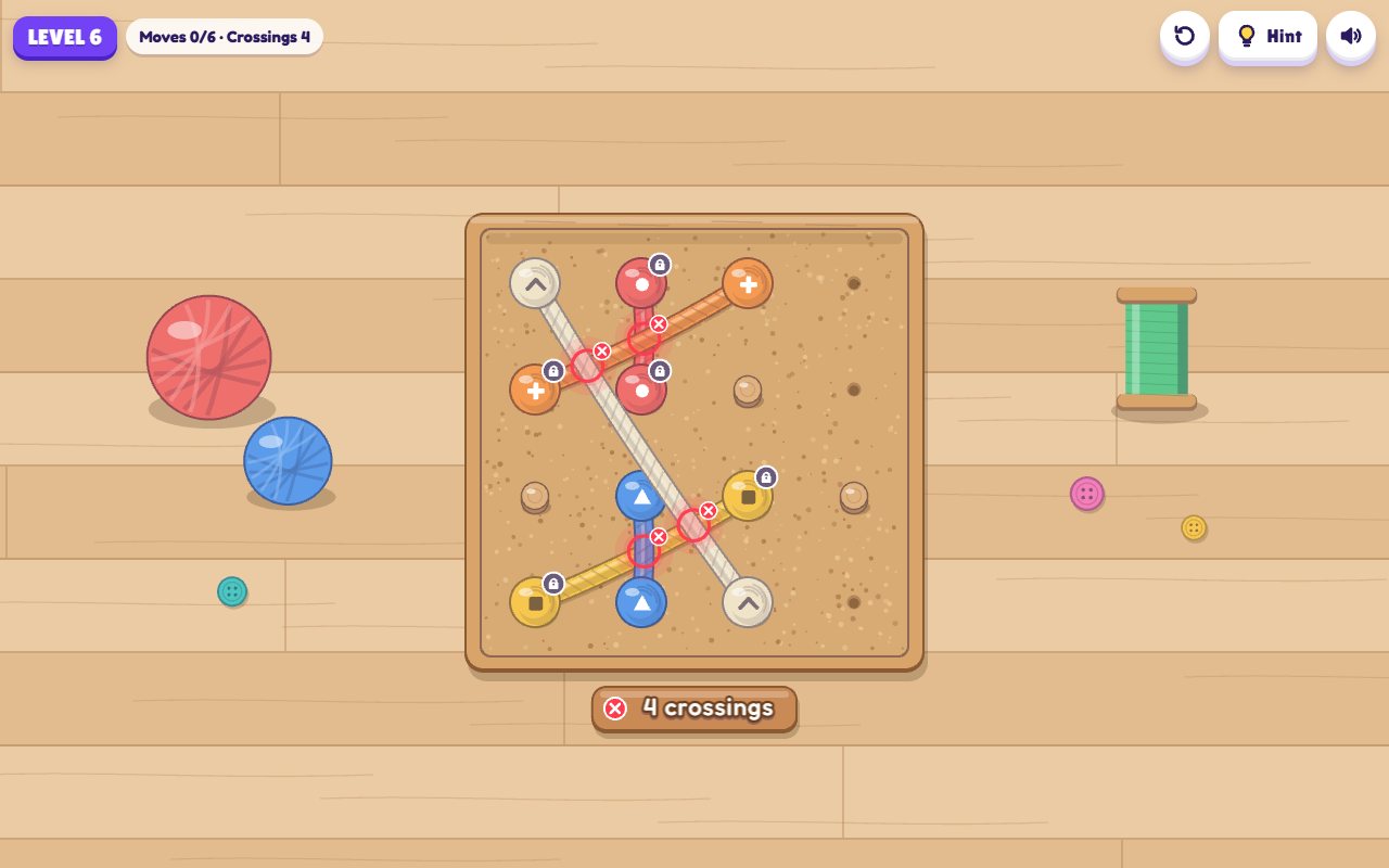 Tangle Tidy gameplay on desktop