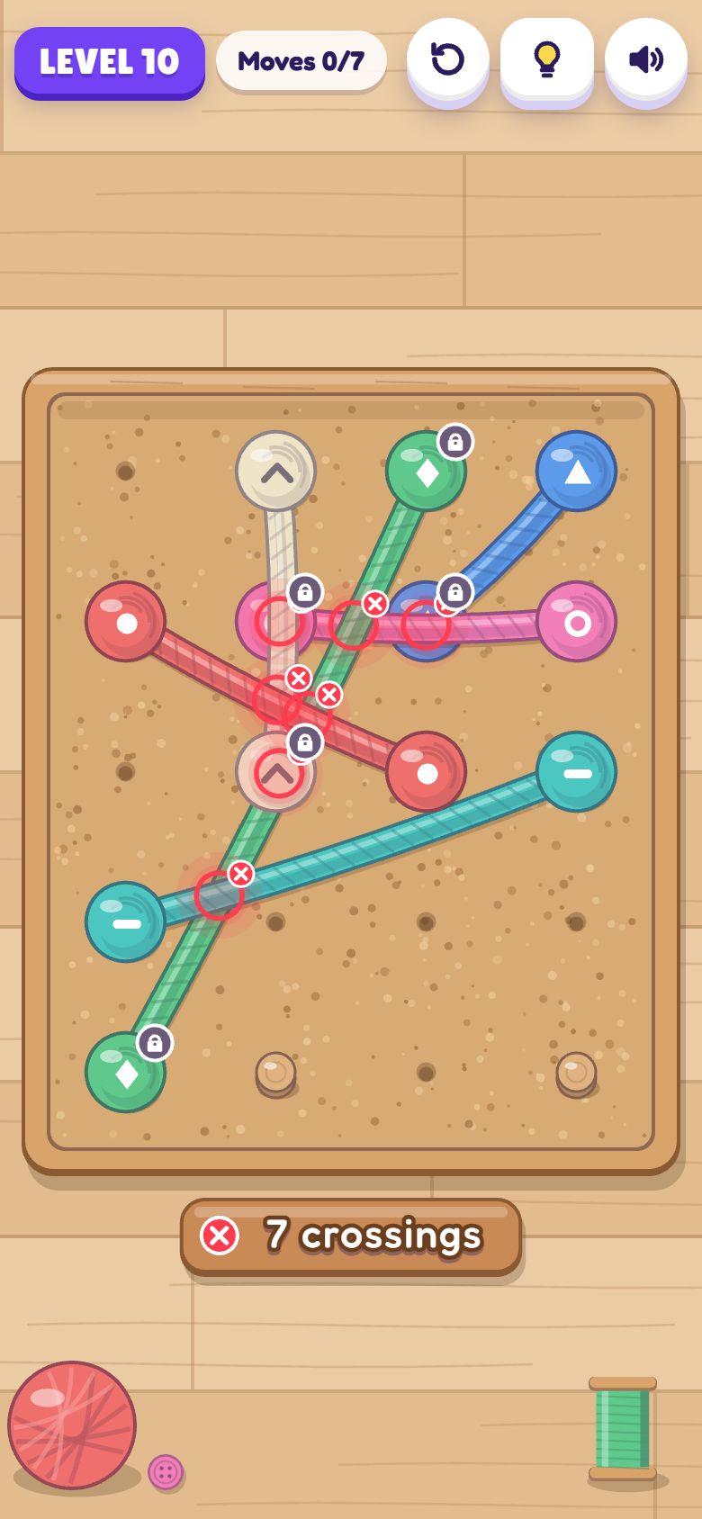 Tangle Tidy gameplay on a phone